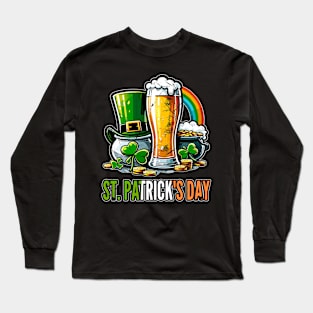 St Patricks Day, Luck O The Brew Long Sleeve T-Shirt